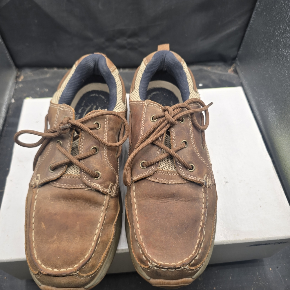 Casual Brown Leather Boat Shoes for Men